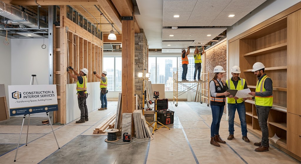 Professionals working together on a project